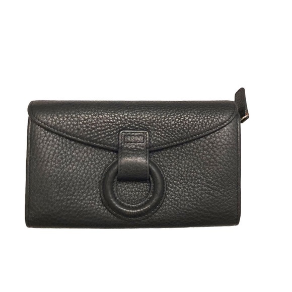 Suquoia Black Leather Clutch Wallet